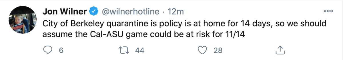 Jon Wilner on Berkeley quarantine policy